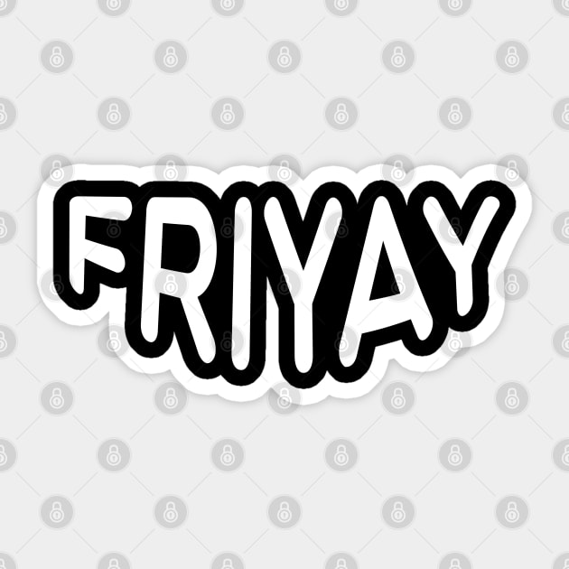 Friyay Sticker by Coolthings